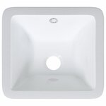 vidaXL Évier salle de bain blanc 30 5x27x14 cm rectangulaire céramique