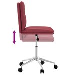 vidaXL Chaise de salle à manger Rouge bordeaux Similicuir