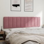 vidaXL Coussin de tête de lit Hanko rose 180 cm velours