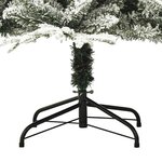 vidaXL Sapin de Noël artificiel à flocons de neige Vert 180 cm PVC/PE