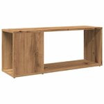 vidaXL Meuble TV chêne artisanal 80x24x32 cm bois d'ingénierie