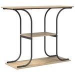 vidaXL Table console Chêne sonoma 101 x 35 x 80.5 cm Bois d'ingénierie