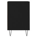 vidaXL Meuble TV Noir 100x35x55 cm Bois d'ingénierie