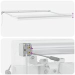 vidaXL Auvent Rétractable Multicolore 500 × 300 cm Tissu  Métal