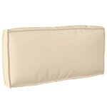 vidaXL Set de coussins de palette 2 Pièces Beige 80 x 80 x 12 cm