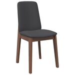 vidaXL Chaises à manger coussins 2 Pièces marron bois massif caoutchouc