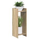 vidaXL Support de Plante 2 pièces Chêne Sonoma 30 x 30 x 80 cm