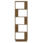 vidaXL Bibliothèque/Cloison Marron miel 51x25x163 5 cm Pin solide