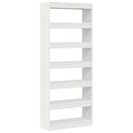vidaXL Bibliothèque / Séparateur de pièce blanche 80x30x198 cm