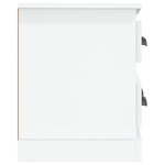 vidaXL Meuble TV blanc brillant 100x35 5x45 cm bois d'ingénierie