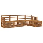 vidaXL Ensemble de canapés d'extérieur 5 pc Naturel