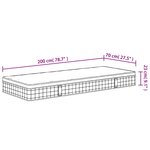 vidaXL Matelas à ressorts bonnell moyen 70x200 cm