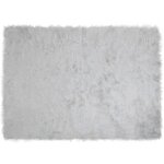 vidaXL Tapis en Peau de Mouton Synthétique Gris 160 x 230 cm Polyester