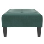 vidaXL Repose-pied vert foncé 77x55x31 cm velours