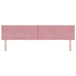 vidaXL Tête de lit rose en diamant 200 cm Velours