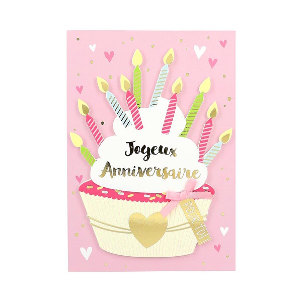 Carte Anniversaire -  Joyeux Anniversaire pour toi !