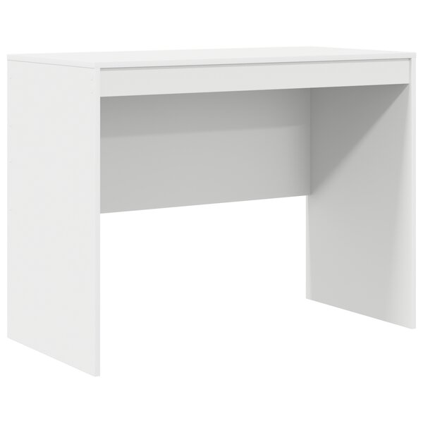 vidaXL Bureau d'écriture Blanc Panneau de particules 100 x 50 x 76 cm