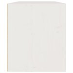vidaXL Armoire murale Blanc 60x30x35 cm Bois de pin massif