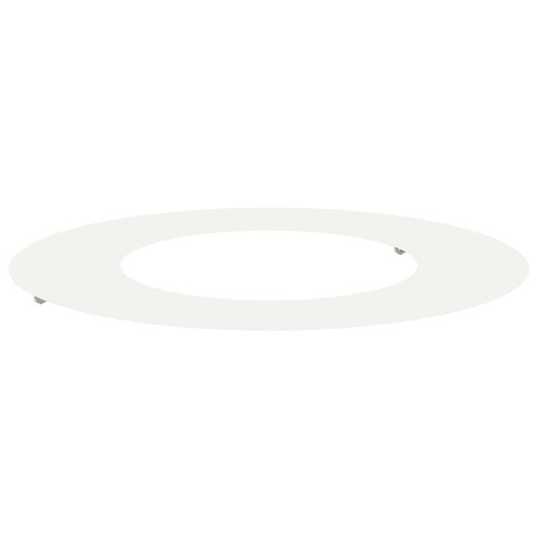 vidaXL Anneau d'arbre plat Blanc Ø40 / 70 cm Acier