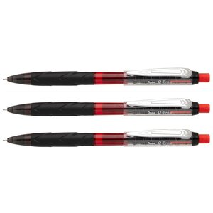 Porte-mines Q-Erase 0 5 mm noir/rouge x 3 PENTEL