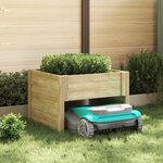 vidaXL Garage pour tondeuse robot en bois de pin traité