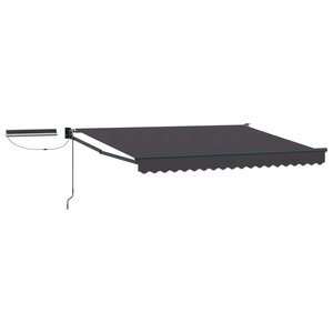 vidaXL Auvent rétractable électrique Anthracite 3 5 x 2 5 m