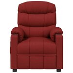 vidaXL Fauteuil Rouge bordeaux Tissu