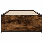 vidaXL Cadre de lit Chêne fumé 80 x 200 cm Bois d'ingénierie
