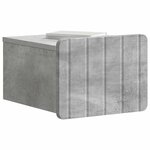 vidaXL Cabinet de chevet mural 2 Pièces Gris béton 33 x 34 5 x 24 cm