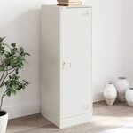 vidaXL Buffet blanc 34 5x39x107 cm acier