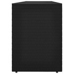vidaXL Armoire de rangement jardin Noir 198x55 5x80 cm Résine tressée