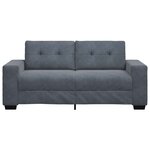 vidaXL Canapé causeuse gris foncé 140 cm velours