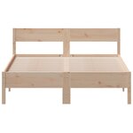 vidaXL Cadre de lit sans matelas 140x190 cm bois de pin massif