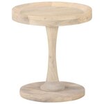 vidaXL Table d'appoint Ø40x45 cm Bois de manguier massif