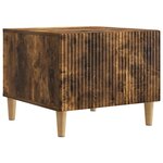 vidaXL Table basse Chêne fumé 49 x 50 x 40 cm Bois d'ingénierie