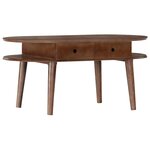 vidaXL Table basse 100x50x46 cm Bois d'acacia solide