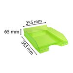 Corbeille à courrier Ecotray Linicolor - Vert pomme x 10 EXACOMPTA