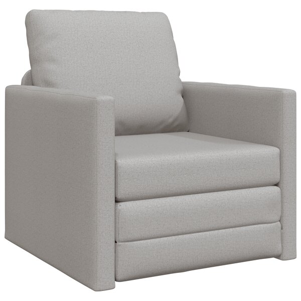 vidaXL Sofa-lit 2-en-1 Gris nuage 74x77x81 cm en tissu