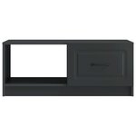vidaXL Table basse Noir 90 x 50 x 37 cm Bois d'ingénierie