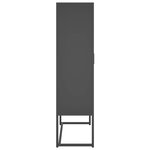 vidaXL Buffet haut Anthracite 80x35x135 cm Acier
