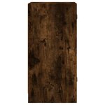 vidaXL Armoire latérale avec portes en verre chêne fumé 35x37x75 5 cm