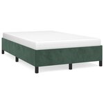 vidaXL Cadre de lit vert foncé 120x190 cm velours