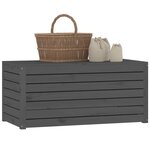vidaXL Boîte de jardin gris 101x50 5x46 5 cm bois massif de pin