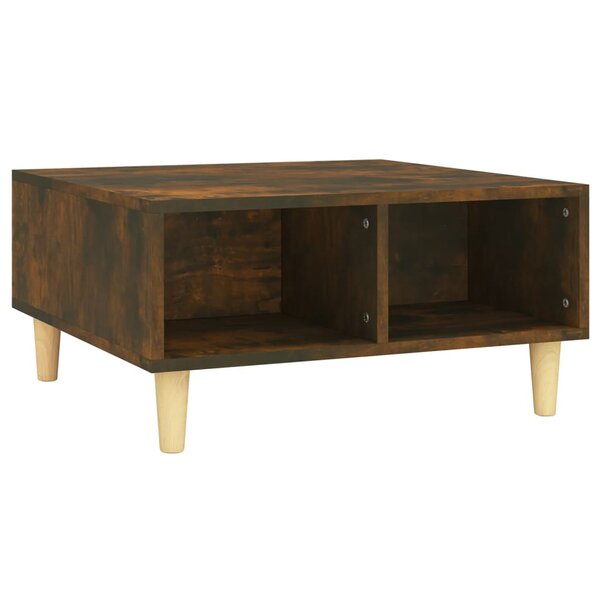 vidaXL Table basse chêne fumé 60x60x30 cm bois d'ingénierie