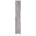 vidaXL Armoire de bain sonoma gris 30x30x190 cm bois d'ingénierie