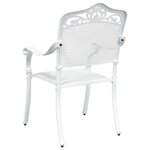 vidaXL Chaise de jardin 2 Pièces Blanc 55 x 56 5 x 91cm Aluminium