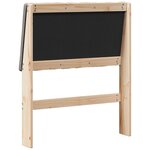 vidaXL Tête de lit capitonnée Taupe 80 cm Pin massif