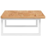 vidaXL Étagère de vasque murale acier et bois de chêne massif