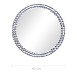 vidaXL Miroir mural 60 cm Verre trempé