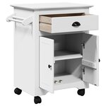 VidaXL Chariot de cuisine BODO blanc 72x45x80 cm